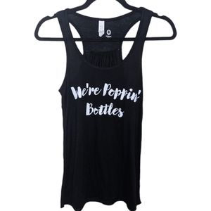 Bella Canvas "We're Poppin' Bottles" Graphic Tank Top – Size S 🖤